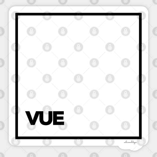 VUE Sticker by satheemuahdesigns